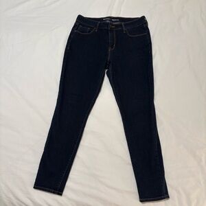2/$6 Old Navy dark blue skinny jeans womens 10 short